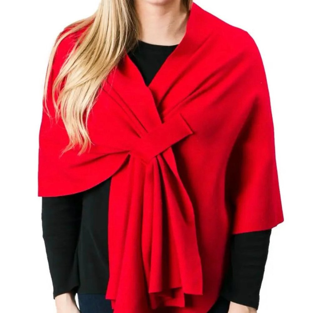 Katie Knit Keyhole Wrap